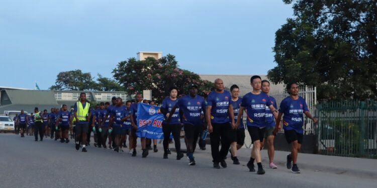 RSIPF and CPLT Conducted First 10 Kilometers of Police Route March
