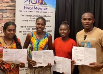 Sharon Firisua Registers For Solomon Airlines Peace Marathon
