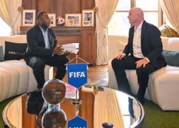 FIFA President Gianni Infantino Meets with SIFF President Donald Marahare in Paris