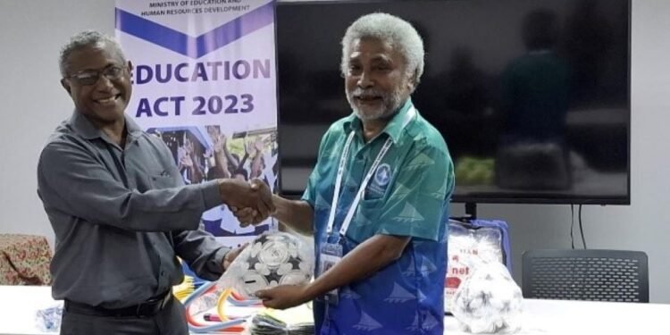 MEHRD Receives Football Equipment from the MSG Secretariat
