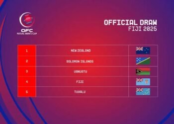 Solomon Islands and New Zealand Drawn for Opening Match at the OFC Futsal Menโs Cup in Fiji Next Month
