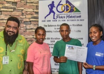 Team Tourism Solomons Ready for Solomon Airlines Peace Marathon
