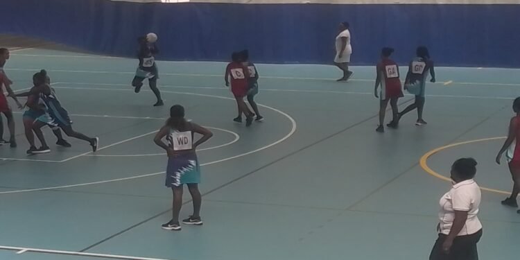 Isabel, Guale, and West Down in Netball