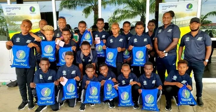 Sol-Power Dresses Solomons U-15 Boys Prior to Departure Today