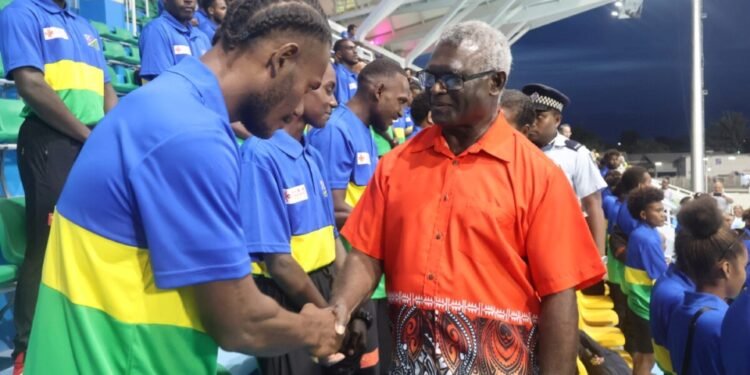 Prime Minister Sogavare Farewells 80 China Bound Athletes