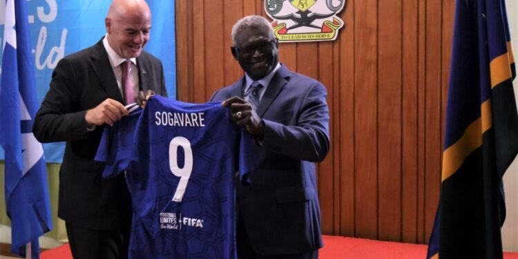 Sogavare Invites FIFA to Partner in Provincial Sports Development
