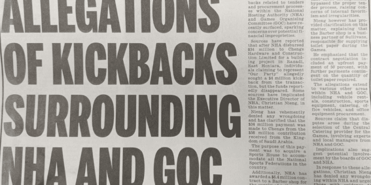 Pacific Games Contracts