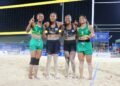 Donga and Baimasi Win First Match at Beach Volleyball
