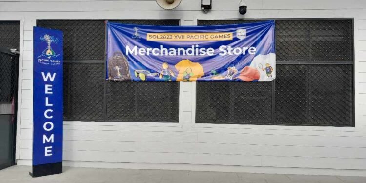Ausmart Merchandise Store Shines During the Sol2023 Pacific Games